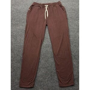 Vuori Pants Mens Large Red Brown Ponto Performance Athletic Stretch V418 Lounge